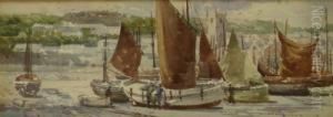 St Ives Harbour by Arthur White