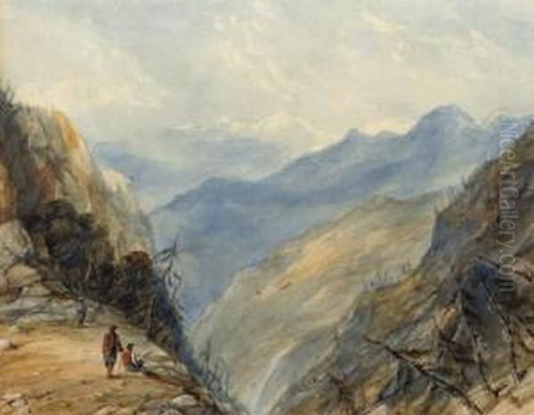 A Pass In The Himalaya - view 1