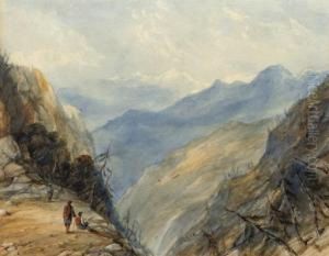A Pass In The Himalaya by Colonel George Francis White