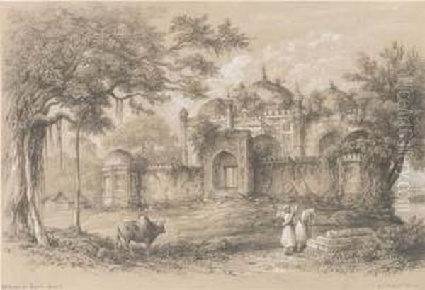Old Mosque Near Rajmahal, On The Ganges, Near Patna - view 1