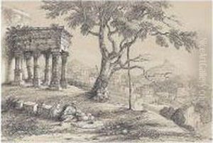 Old Temple At Guyah On The Burum Jewun Hill