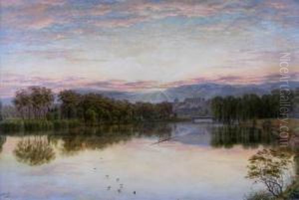 Mt. Lofty Range And Torrens Lake From Weir Bridge - view 1