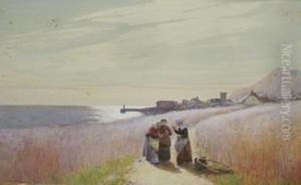 The Gossips, In A Coastal Cornfield - view 1