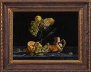 Tabletop Still Life With Grapes And Citrus Fruit Tabletop Still Life With Grapes And Citrus Fruit