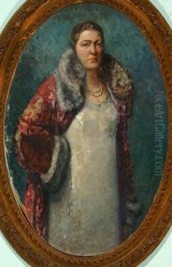 Portrait Of Bessie Dodge by Thomas Gilbert White