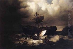 Wreck of an Immigrant Ship off the Cost of New England by William Bradford