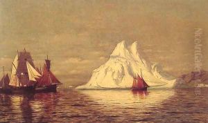 Ships And Iceberg by William Bradford