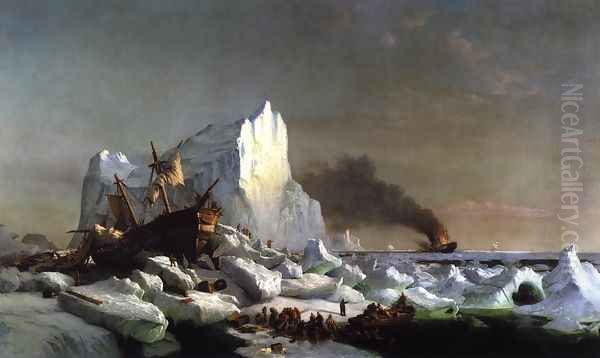 Sealers Crushed by Icebergs by William Bradford