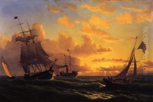 Fresh Breeze Of Sandy Hook by William Bradford