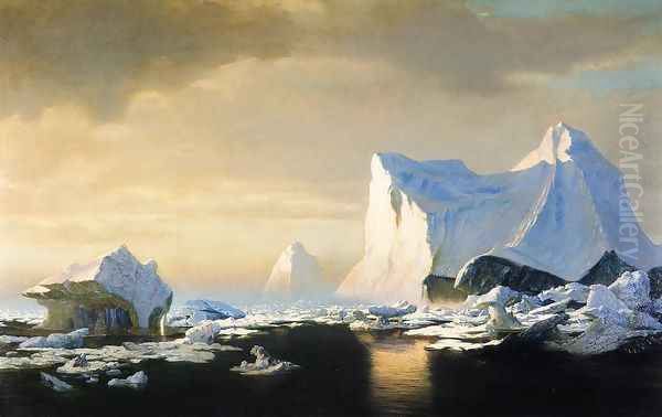 Icebergs In The Arctic - view 1
