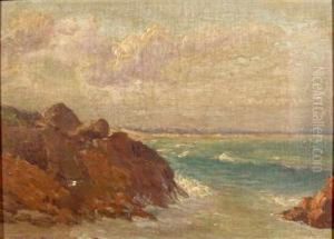 Seascape With Rocks by Frank Reed Whiteside