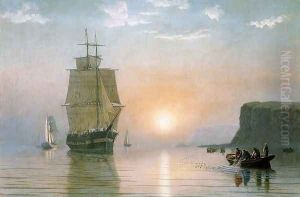 Sunrise off Grand Manan by William Bradford