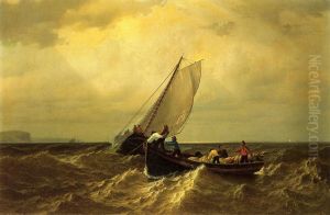 Fishing Boats On The Bay Of Fundy by William Bradford