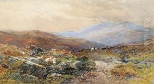 Old Drove Road Across The Moor by James William Whittaker