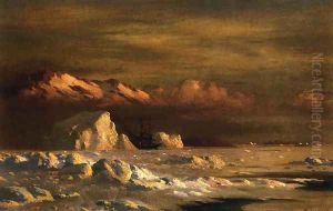 Ship and Icebergs by William Bradford