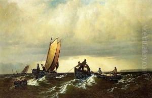 Fishing Boats on the Bay of Fundy I by William Bradford