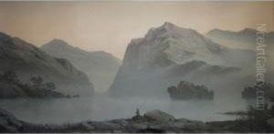 A Fisherman By A Lake by James Whittet Smith