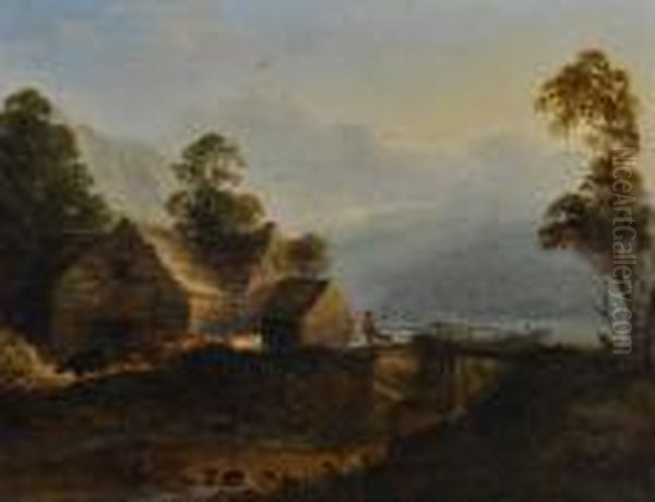 The Old Mill, Beddgolert, North Wales by Thomas Whittle