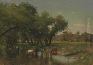 Pastoral Scene With Cows