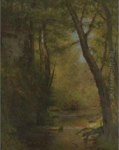Brook In The Woods by Thomas Worthington Whittredge