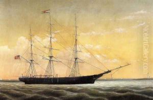 Whaleship 'Jireh Perry' off Clark's Point, New Bedford