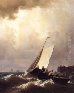 Rough Seas by William Bradford