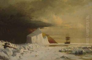 An Arctic Summer: Boring Through the Pack in Melville Bay by William Bradford