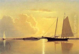 Schooner in Fairhaven Harbor, Sunrise