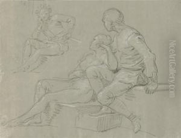 Sheets Of Figure Studies - view 1