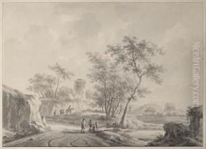 Landscape With Figures by Nicolaes Wicart