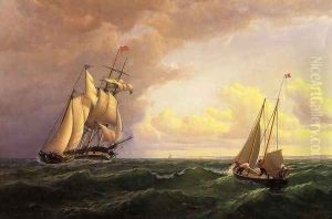 Whaler off the Vineyard - Outward Bound by William Bradford