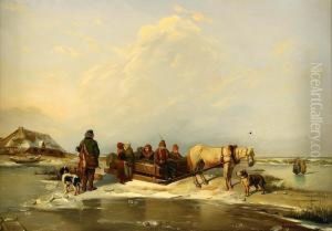 Sladparti Och Jagare - Strandmotiv by Per Wickenberg