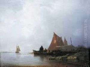 "scena Di Pesca" 1839 by Per Wickenberg