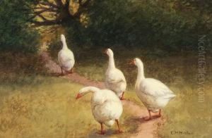 Geese On The Way Home by Marias Ethel Wickes