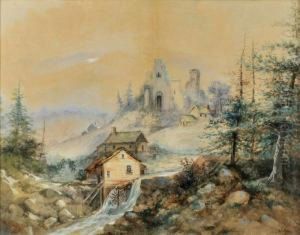 Landscape With Ruins by J. Widdie