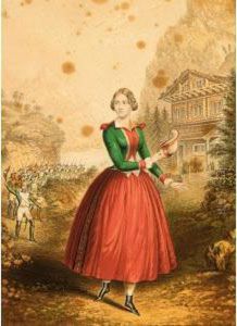A Girl In Bavarian Costume by Wilhelm Wider