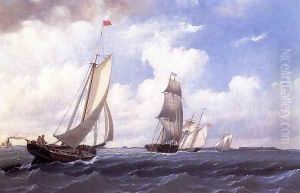 The ' Mary' of Boston Returning to Port by William Bradford