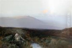 The Moors Near Great Hound Tor, Dartmoor by Frederick John Widgery