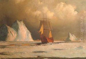 Working Through the Ice in Melville Bay by William Bradford
