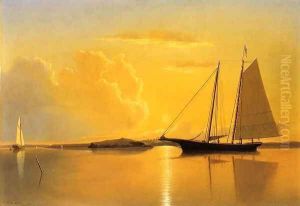 Sunset Anchorage by William Bradford