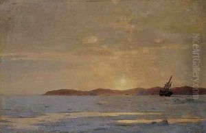 Coastal Sunset by William Bradford