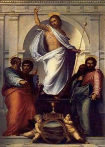 Christ With The Four Evangelists 1516 by Fra Bartolomeo