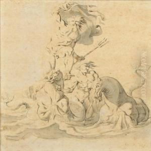 Minervas Og Neptun by Johannes Wiedewelt