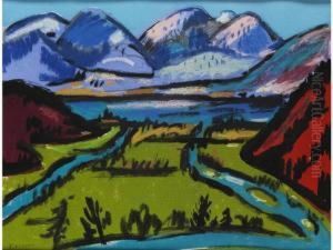 Sudliche Alpenlandschaft by Franz Wiegele