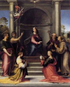 The Incarnation with Six Saints 1515 by Fra Bartolomeo
