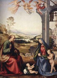 The Holy Family with St John the Baptist 1506-07 by Fra Bartolomeo