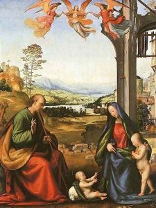 The Holy Family with the Infant St. John in a Landscape