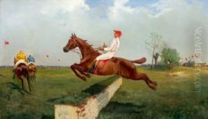 Pferderennen by Artur Waclaw S. Wieloglowski