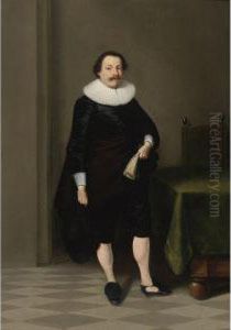 Full-length Portrait Of A Man Standing In An Interior