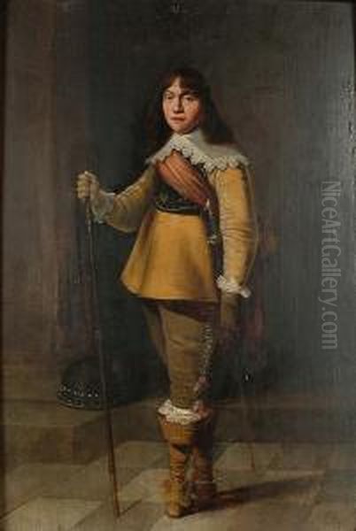 Portrait Of An Officer, Standing Full-length, In An Interior - view 1